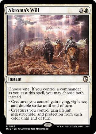 Akroma's Will (Ripple Foil) [Modern Horizons 3 Commander]-1