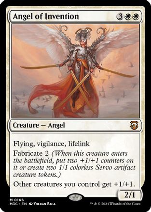Angel of Invention (Ripple Foil) (M3C-166) - Modern Horizons 3 Commander Foil-1
