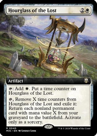 Hourglass of the Lost (Extended Art) (Ripple Foil) (M3C-040) - Modern Horizons 3 Commander Foil-1