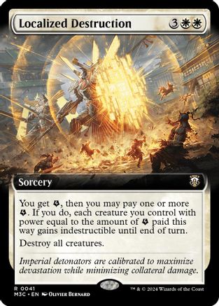 Localized Destruction (Extended Art) (Ripple Foil) [Modern Horizons 3 Commander]-1