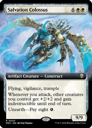Salvation Colossus (Extended Art) (Ripple Foil) [Modern Horizons 3 Commander]-1