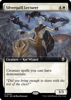 Silverquill Lecturer (Extended Art) (Ripple Foil) [Modern Horizons 3 Commander]-1