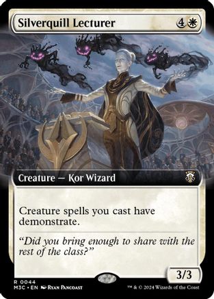 Silverquill Lecturer (Extended Art) (Ripple Foil) [Modern Horizons 3 Commander]-1