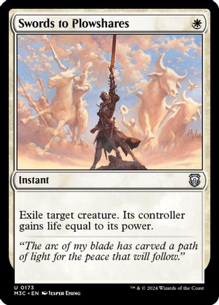 Swords to Plowshares (Ripple Foil) (M3C-173) - Modern Horizons 3 Commander Foil-1