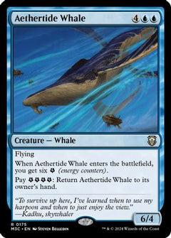 Aethertide Whale (Ripple Foil) [Modern Horizons 3 Commander]-1