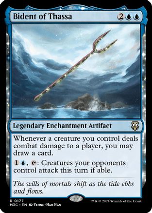 Bident of Thassa (Ripple Foil) [Modern Horizons 3 Commander]-1