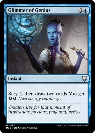 Glimmer of Genius (Ripple Foil) (M3C-187) - Modern Horizons 3 Commander Foil-1