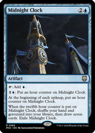 Midnight Clock (Ripple Foil) [Modern Horizons 3 Commander]-1