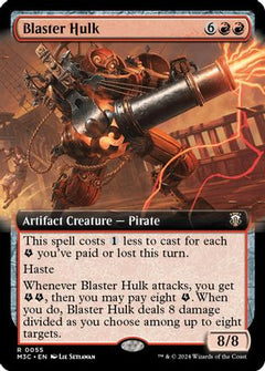 Blaster Hulk (Extended Art) (Ripple Foil) [Modern Horizons 3 Commander]-1
