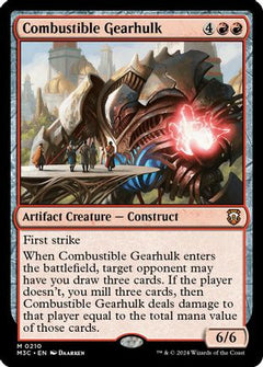 Combustible Gearhulk (Ripple Foil) (M3C-210) - Modern Horizons 3 Commander Foil-1