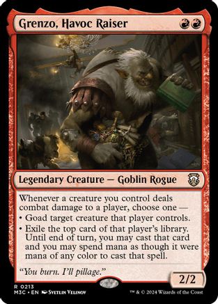 Grenzo, Havoc Raiser (Ripple Foil) [Modern Horizons 3 Commander]-1