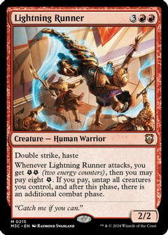 Lightning Runner (Ripple Foil) [Modern Horizons 3 Commander]-1