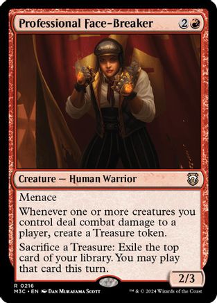 Professional Face-Breaker (Ripple Foil) (M3C-216) - Modern Horizons 3 Commander Foil-1