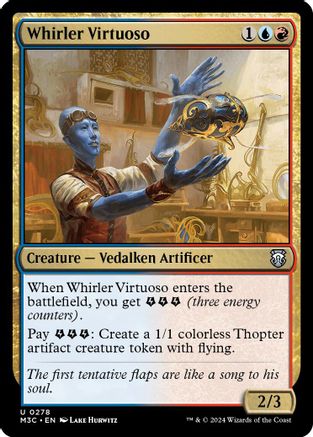 Whirler Virtuoso (Ripple Foil) (M3C-278) - Modern Horizons 3 Commander Foil-1