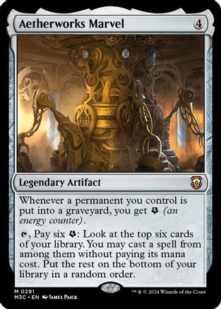 Aetherworks Marvel (Ripple Foil) (M3C-281) - Modern Horizons 3 Commander Foil-1