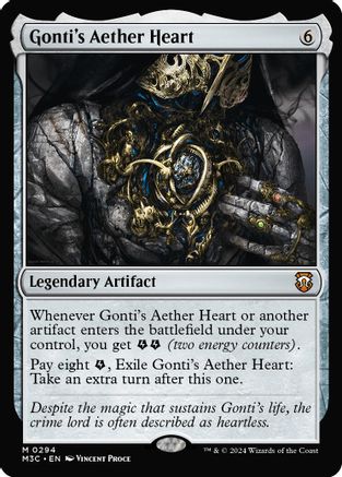 Gonti's Aether Heart (Ripple Foil) [Modern Horizons 3 Commander]-1