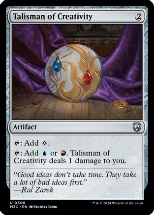 Talisman of Creativity (Ripple Foil) (M3C-308) - Modern Horizons 3 Commander Foil-1