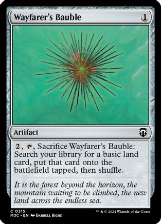 Wayfarer's Bauble (Ripple Foil) (M3C-315) - Modern Horizons 3 Commander Foil-1