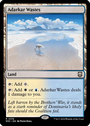 Adarkar Wastes (Ripple Foil) [Modern Horizons 3 Commander]-1