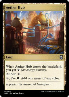 Aether Hub (Ripple Foil) [Modern Horizons 3 Commander]-1
