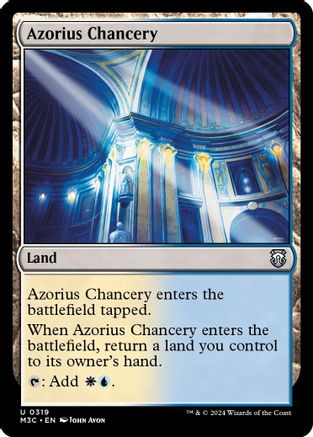 Azorius Chancery (Ripple Foil) (M3C-319) - Modern Horizons 3 Commander Foil-1