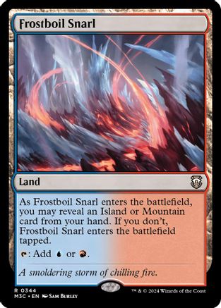 Frostboil Snarl (Ripple Foil) [Modern Horizons 3 Commander]-1