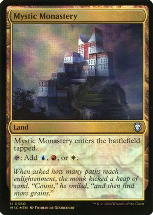 Mystic Monastery (Ripple Foil) (M3C-360) - Modern Horizons 3 Commander Foil-1