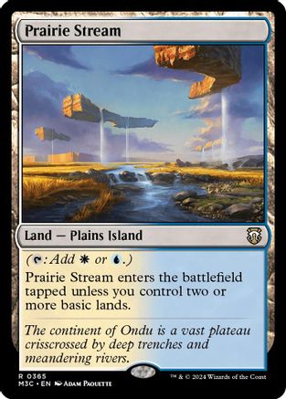 Prairie Stream (Ripple Foil) (M3C-365) - Modern Horizons 3 Commander Foil-1