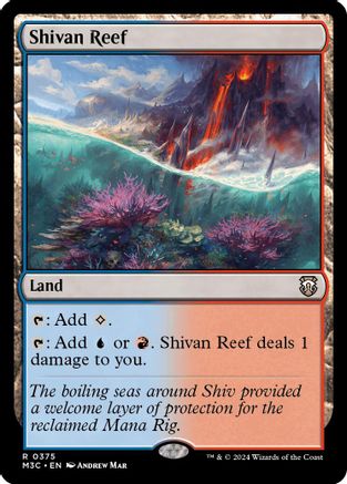 Shivan Reef (Ripple Foil) [Modern Horizons 3 Commander]-1