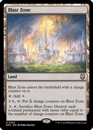 Blast Zone (Ripple Foil) (M3C-322) - Modern Horizons 3 Commander Foil-1