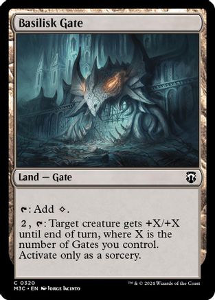 Basilisk Gate (Ripple Foil) (M3C-320) - Modern Horizons 3 Commander Foil-1