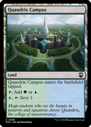 Quandrix Campus (Ripple Foil) (M3C-366) - Modern Horizons 3 Commander Foil-1