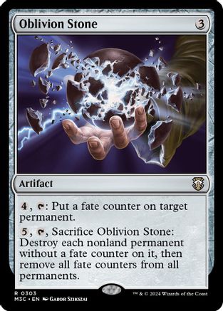 Oblivion Stone (Ripple Foil) [Modern Horizons 3 Commander]-1