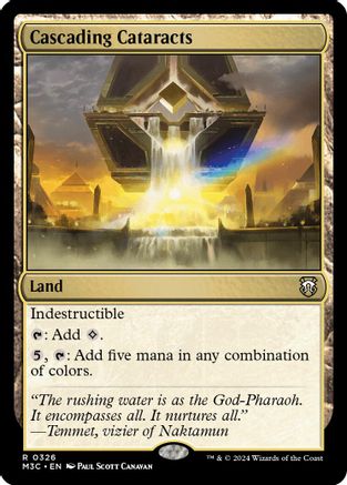 Cascading Cataracts (Ripple Foil) (M3C-326) - Modern Horizons 3 Commander Foil-1