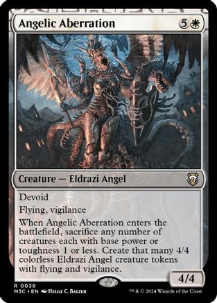 Angelic Aberration (Ripple Foil) (M3C-039) - Modern Horizons 3 Commander Foil-1