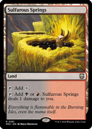 Sulfurous Springs (Ripple Foil) [Modern Horizons 3 Commander]-1