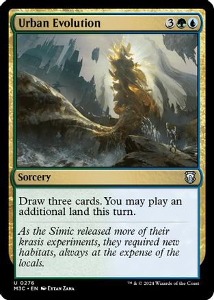Urban Evolution (Ripple Foil) (M3C-276) - Modern Horizons 3 Commander Foil-1