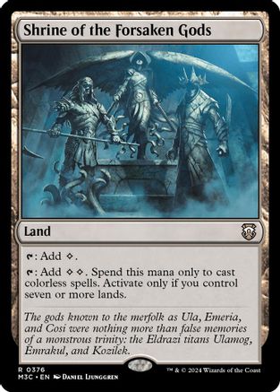 Shrine of the Forsaken Gods (Ripple Foil) [Modern Horizons 3 Commander]-1