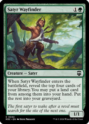 Satyr Wayfinder (Ripple Foil) (M3C-244) - Modern Horizons 3 Commander Foil-1