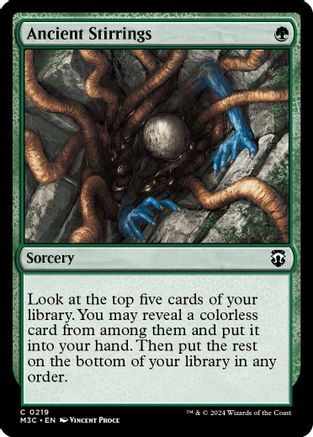 Ancient Stirrings (Ripple Foil) [Modern Horizons 3 Commander]-1