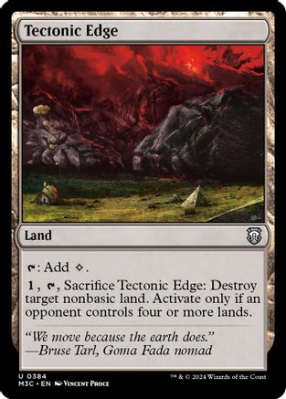 Tectonic Edge (Ripple Foil) (M3C-384) - Modern Horizons 3 Commander Foil-1