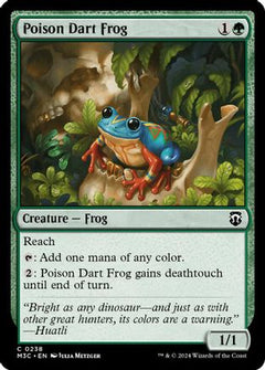 Poison Dart Frog (Ripple Foil) (M3C-238) - Modern Horizons 3 Commander Foil-1