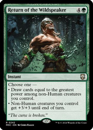Return of the Wildspeaker (Ripple Foil) [Modern Horizons 3 Commander]-1