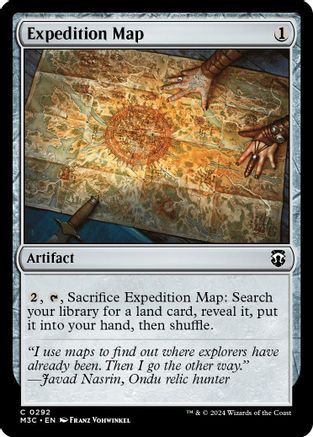Expedition Map (Ripple Foil) [Modern Horizons 3 Commander]-1