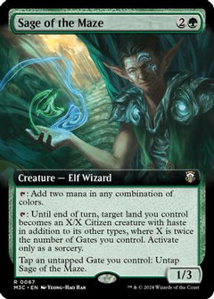 Sage of the Maze (Extended Art) (Ripple Foil) [Modern Horizons 3 Commander]-1