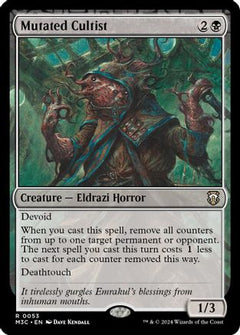 Mutated Cultist (Ripple Foil) [Modern Horizons 3 Commander]-1