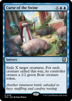 Curse of the Swine (Ripple Foil) (M3C-179) - Modern Horizons 3 Commander Foil-1