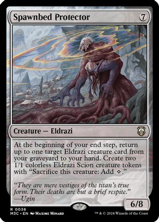 Spawnbed Protector (Ripple Foil) (M3C-036) - Modern Horizons 3 Commander Foil-1