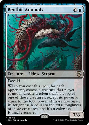 Benthic Anomaly (Ripple Foil) (M3C-046) - Modern Horizons 3 Commander Foil-1