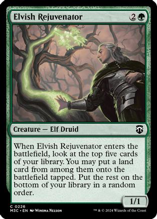 Elvish Rejuvenator (Ripple Foil) [Modern Horizons 3 Commander]-1